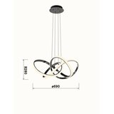Wofi 6134-105L - led prigušiva luster na sajli indigo LED/50W/230V | Eponuda.com