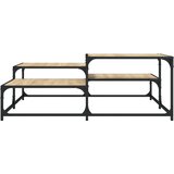  Stolić za kavu boja hrasta 107x107x40 cm konstruirano drvo | Eponuda.com