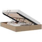  Otomanski krevet s pohranom Kapućino 140 x 190 cm Lažna koža | shoptok.hr