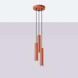 Sollux Lighting Obesna svetilka LAGOS 3P rdeča okra, (21626886) | Shoptok.si