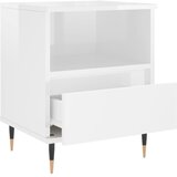  Noćni ormarići 2 kom sjajni bijeli 40x35x50cm konstruirano drvo | Eponuda.com