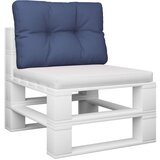  Blazina za kavč iz palet mornarsko modra 60x40x12 cm blago | Shoptok.si