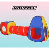 Kruzzel dječji šator 3 u 1: tipi, tunel i kućica, 288 cm | shoptok.hr