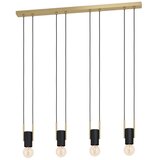 Eglo viseća lampa BITACHITO 4xE27 93 cm crna mesing bez senila 98858 Cene