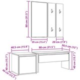  Set namještaja za hodnik Umjetničko izrađeno drvo od hrasta | Eponuda.com