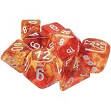 Chessex kockice - nebula - polyhedral - luminary - molten & white (7) Cene