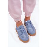 EVENTO Women's Low Suede Sneakers Blue Paliana | Shoptok.si