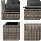  Set sofe 8 kom. Siva i tamno siva Poli Rattan i čelik | shoptok.hr