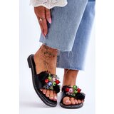 S. BARSKI Slippers With Decorative Beads S.Barski Cene