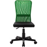 vidaXL uredska stolica crno-zelena 44x52x100 cm od mrežaste tkanine | shoptok.hr
