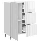  Kreveta s ladicama Bijela visokog sjaja 66 x 34,5 x 91,5 cm | shoptok.hr