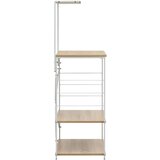  za mikrovalnu bijeli i hrast 60 x 39,6 x 123 cm drveni | shoptok.hr