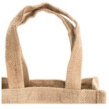  VREČKE ZA 2 VINSKE BOCIE JUTA 20X34.5X10CM MAKITO 3481S DVA PROZORČKA Slike