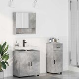 vidaXL Komplet pohištva za kopalnico s predalom 3 pcs Betonsko siva | Shoptok.si