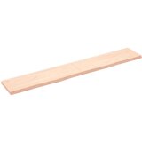  Stenska polica 180x30x(2-4) cm neobdelana trdna hrastovina | Shoptok.si