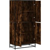 vidaXL Visoka omara dimljen hrast 68x35x139 cm inženirski les | Shoptok.si