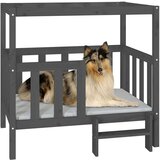  Krevet za pse sivi 105 5 x 83 5 x 100 cm od masivne borovine | shoptok.hr