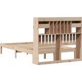  Posteljni okvir brez vzmetnice 135x190 cm trdna borovina | Shoptok.si