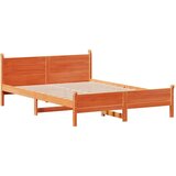  Posteljni okvir brez vzmetnice vošč. rjav 150x200 cm borovina | Shoptok.si