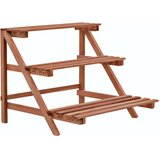 vidaXL Stalak za biljke s 3 razine od cedrovine 48 x 45 x 40 cm | shoptok.hr