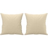  3-dijelni set sofa s jastucima krem od mikrovlakana | shoptok.hr