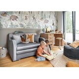 ELTAP Svetlo siva žametna raztegljiva sedežna garnitura 130 cm Ario – | Shoptok.si