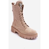Boto PS1 Leather Boots Workery With Jewellery Decoration Beige Marx Cene