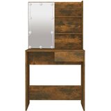  Toaletni stolić LED boja dimljenog hrasta 74,5 x 40 x 141 cm | shoptok.hr