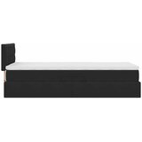  s od storage s uzglavljem Crna 100 x 200 cm Baršun | shoptok.hr