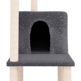  Penjalica za mačke sa stupovima za grebanje tamnosiva 144,5 cm | Eponuda.com