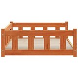  Krevet za psa Vosak smeđa 55 x 45 x 28 cm Čvrsto borovo drvo | shoptok.hr