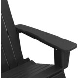  Adirondack ljuljačka stolica Crna 73.5x92x90 cm HDPE | shoptok.hr