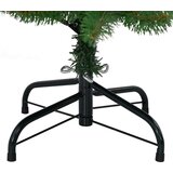 vidaXL Umjetno božićno drvce S LED lampica Zelena 120 cm PVC i metal | shoptok.hr