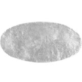  Stolić za kavu od čekićanog aluminija srebrni 100 x 50 x 28 cm | shoptok.hr