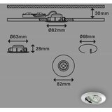BRILONER 7209-038 - Set od 3 LED ugradna svetla za kupatilo LED/5W/230V IP23 | Eponuda.com