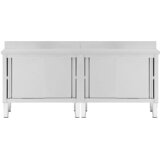  Radni stolovi s kliznim vratima 2 kom 200x50x(95-97)cm cm čelik | shoptok.hr