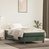 The Living Store Posteljni okvir temno zelen 90x190 cm žamet - Box Spring Posteljni Okvir, (21488215) Cene