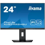 Iiyama Monitor LED XUB2492HSU-B5 23.8&quot; IPS 1920 x 1080 75Hz 250 cd/m² 1000:1 4ms VGA, HDMI, DP, USB 2.0 Hub, height, swivel, tilt, pivot, 3y, Black - XUB2492HSU-B5