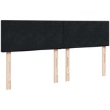 vidaXL Box spring postelja z vzmetnico črna 200x200 cm žamet | Shoptok.si