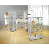 eurokraft pro Sodobno oblikovana vitrina, pravokotna izvedba, VxŠxG 1800 x 820 x 420 mm, z NN osvetlitvijo | Shoptok.si