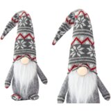 Christmas Dwarf Gray Red Patterns 40cm | shoptok.hr