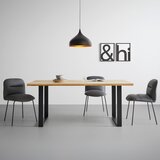 Bessagi Home jedilna miza adamo, barva hrasta | Shoptok.si