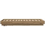  Krevetna konstrukcija s LED svjetlom Hrast artisan 80 x 200 cm | shoptok.hr