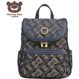 Henny Bear Ranac H-1138 shadow bear blue 25.5x12x29 Cene