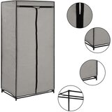 vidaXL garderobna omara 75x50x160 cm siva | Shoptok.si