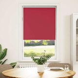 Rolo zavjesa za zamračivanje crvena 80x130 cm Širina tkanine 75,7 cm Poliester | Shoptok.si