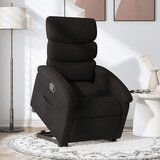 Maison Chic Relax naslanjač - Stol s funkcijo vstajanja črno blago, (22040364) | Shoptok.si