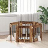  Vrata za pse z stojali 6 pcs Star les 60 x 60 cm Inženirski les, (5000232766) | Shoptok.si