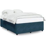  Okvir za krevet plavi 140 x 190 cm baršunasti | shoptok.hr