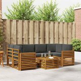  Set vanjskih sofa 7 kom. Prirodna i antracit | shoptok.hr